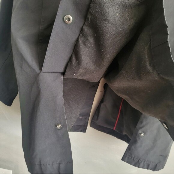 Mens Black Pendleton Jacket Barn Chore Detachable Hood Button Size M - Picture 10 of 14